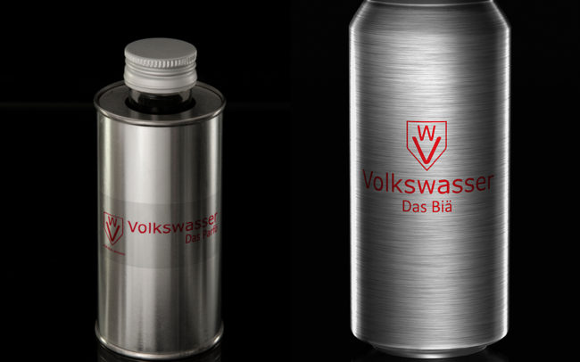 Návrh desighn produktů - parfém a pivo - Volkswasser