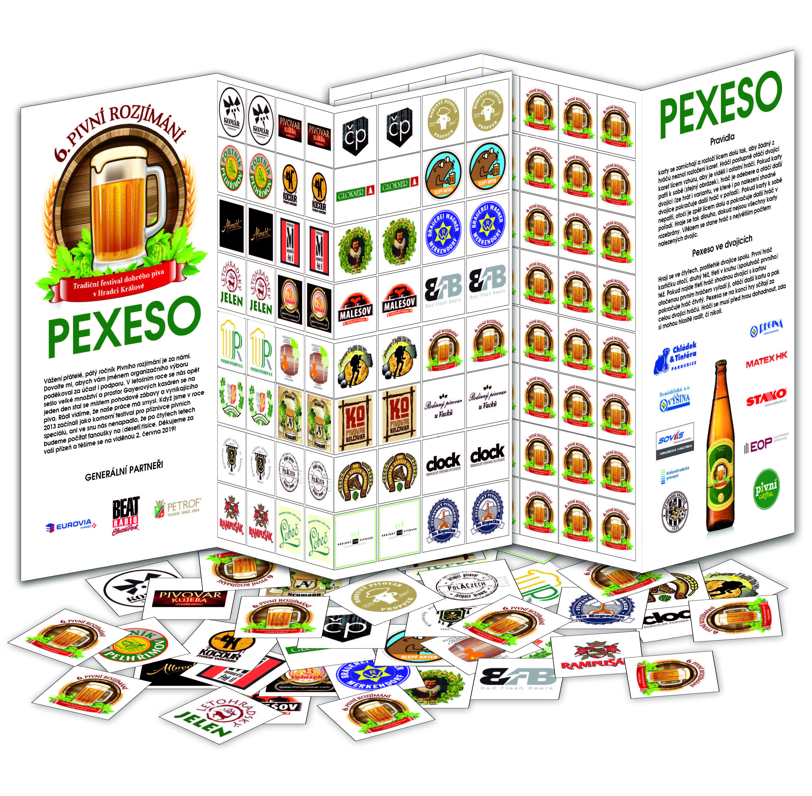 Pexeso Pivní Rozjímání - 2D grafika - produkt