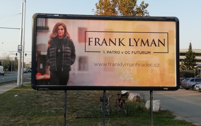 Frank Lyman - billboard - Hradec Králové