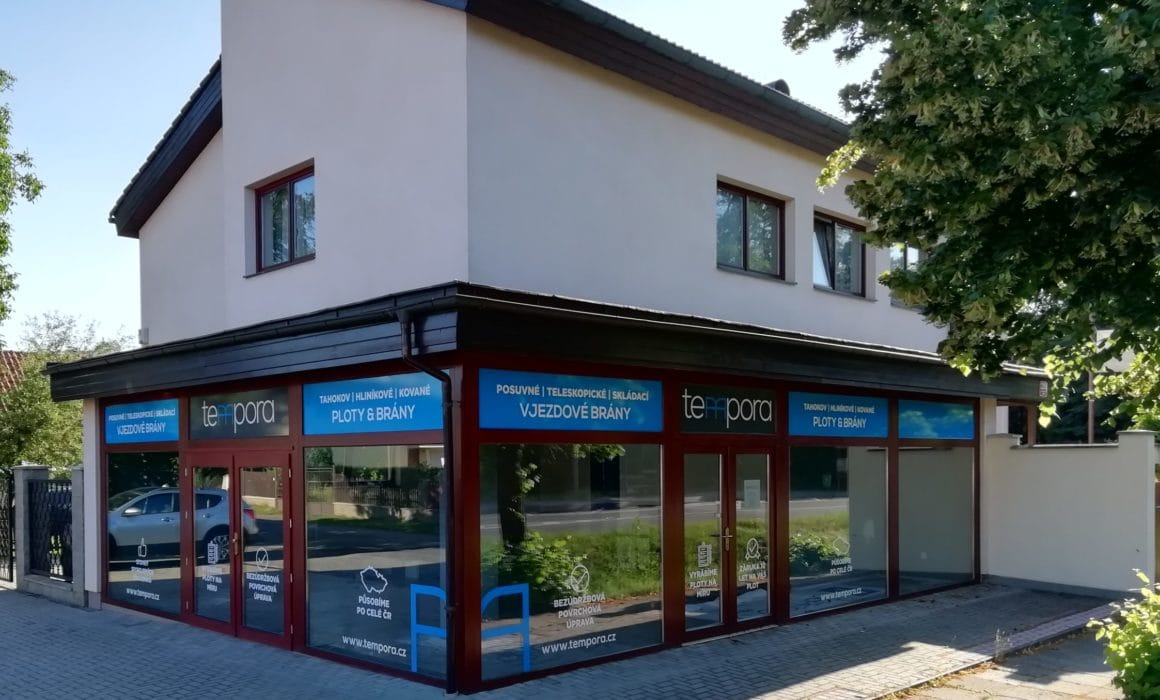 Tempora - design a polepy obchodu - Praha