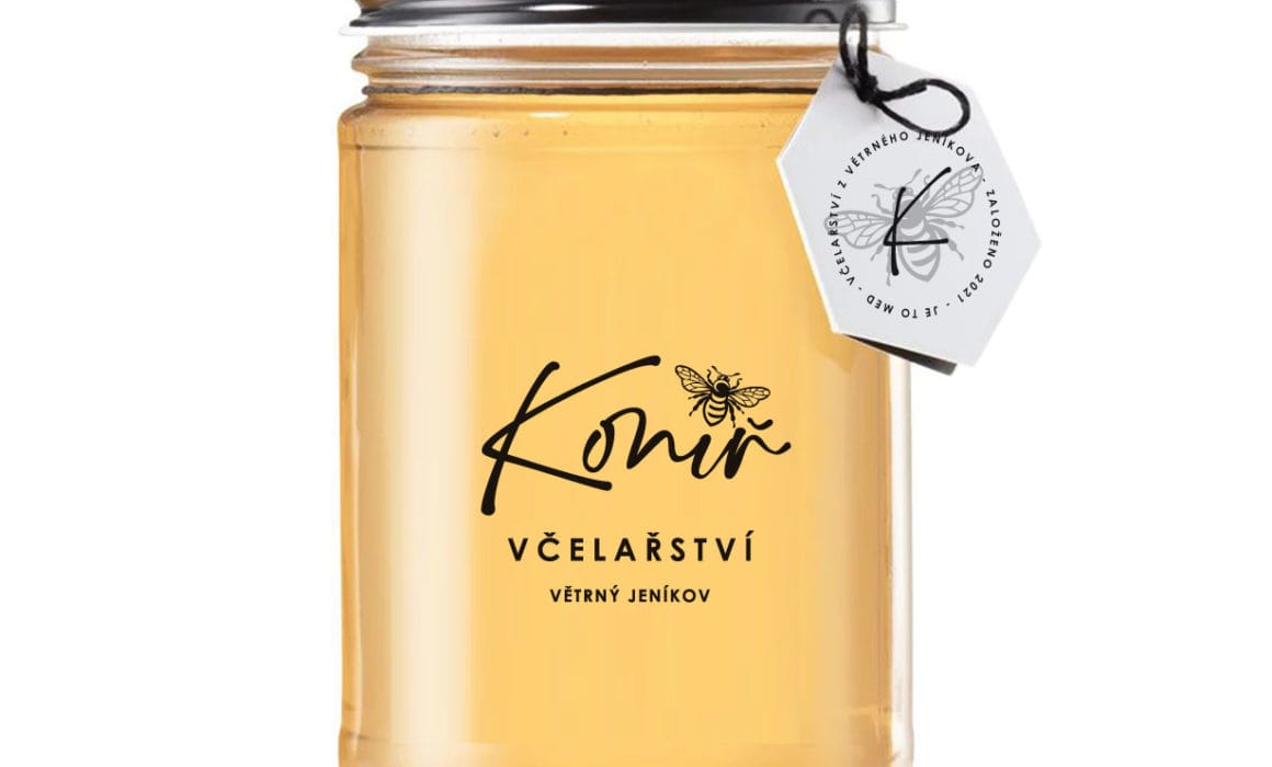 Med - návrh produktu - včelařství Koníř - Větrný Jeníkov
