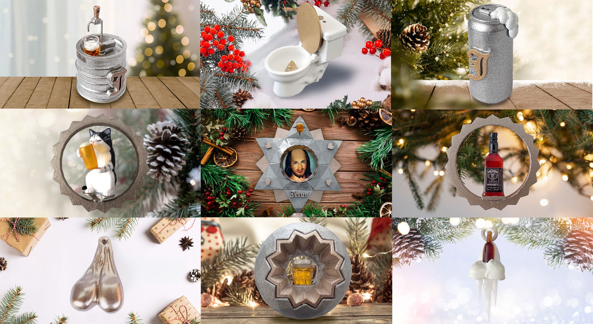 Jetusova kolekce vánočních ozdob