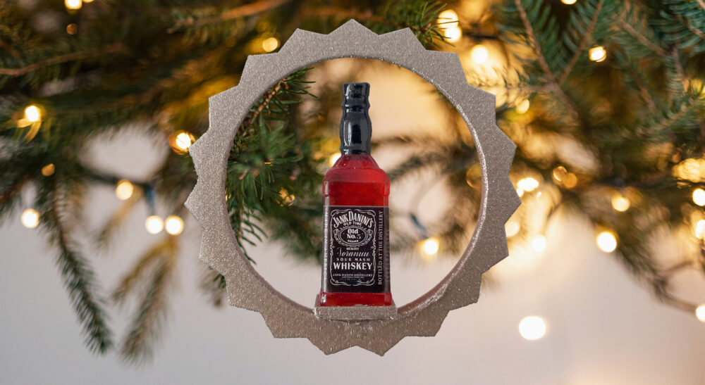 Vánoční ozdoba lahev Jack Daniels