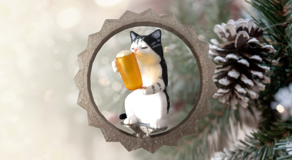 Licí kočička s pivem ve hvězdě