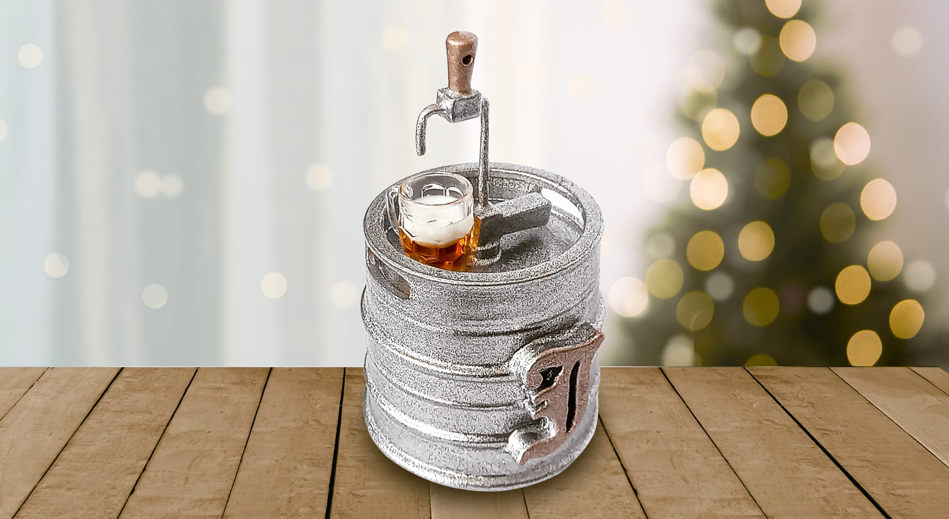 Sud piva s pullitrem vánoční ozdoba Jetus