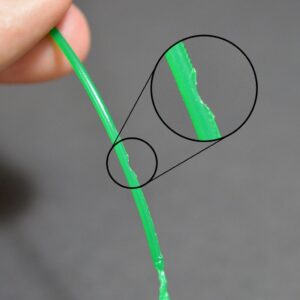 Broušení struny filamentu 3D tisk problem