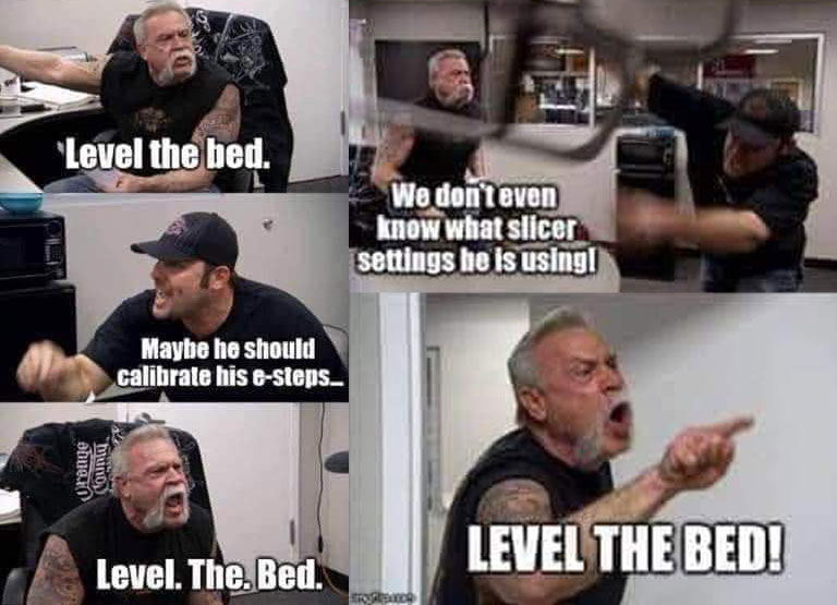 Level the bed! Meme