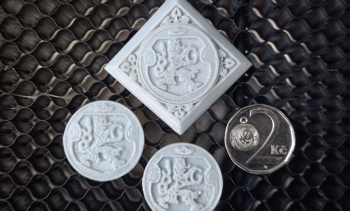 Kopie historického odznaku hasičů Hradec Králové - 3D tisk