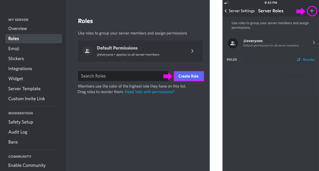 MJ_CreateRole jak žmenit role členů Midjourney Discord