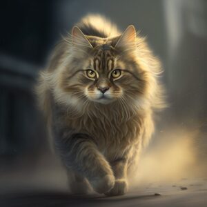 Obrázek kočky Determined - Zaujatý