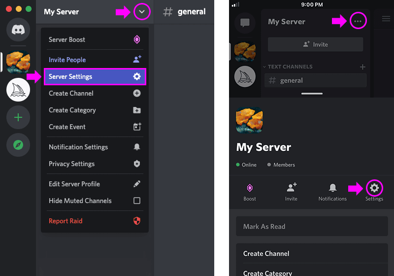 MJ_ServerSettings Nastavení serveru Midjourney Discord
