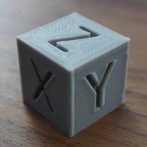 kalibrační kostka s osami xyz pro - kalibrace 3D tiskárny