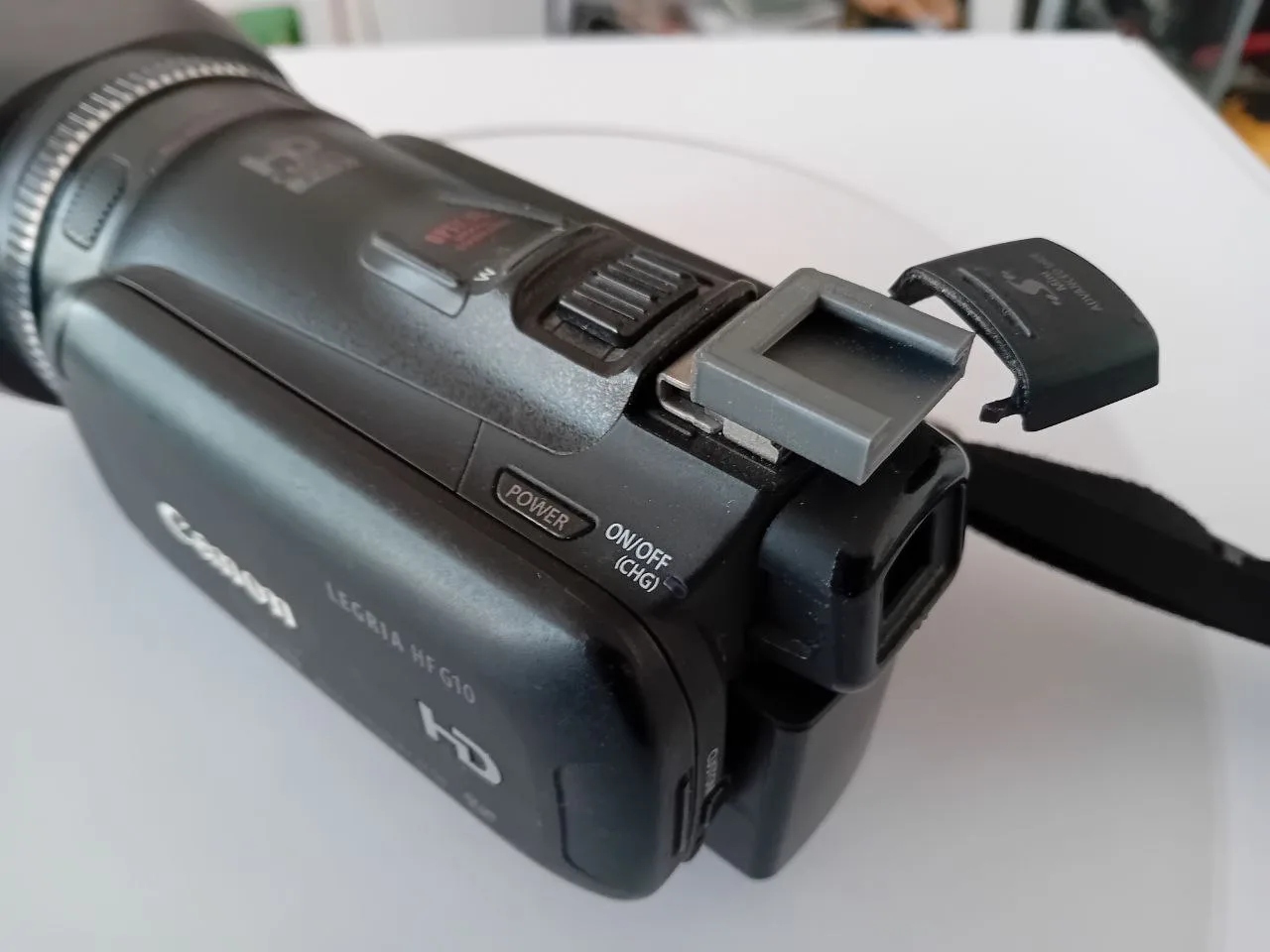 Mini Advanced Shoe to Universal Shoe Adapter Converter Canon HFG10 STL