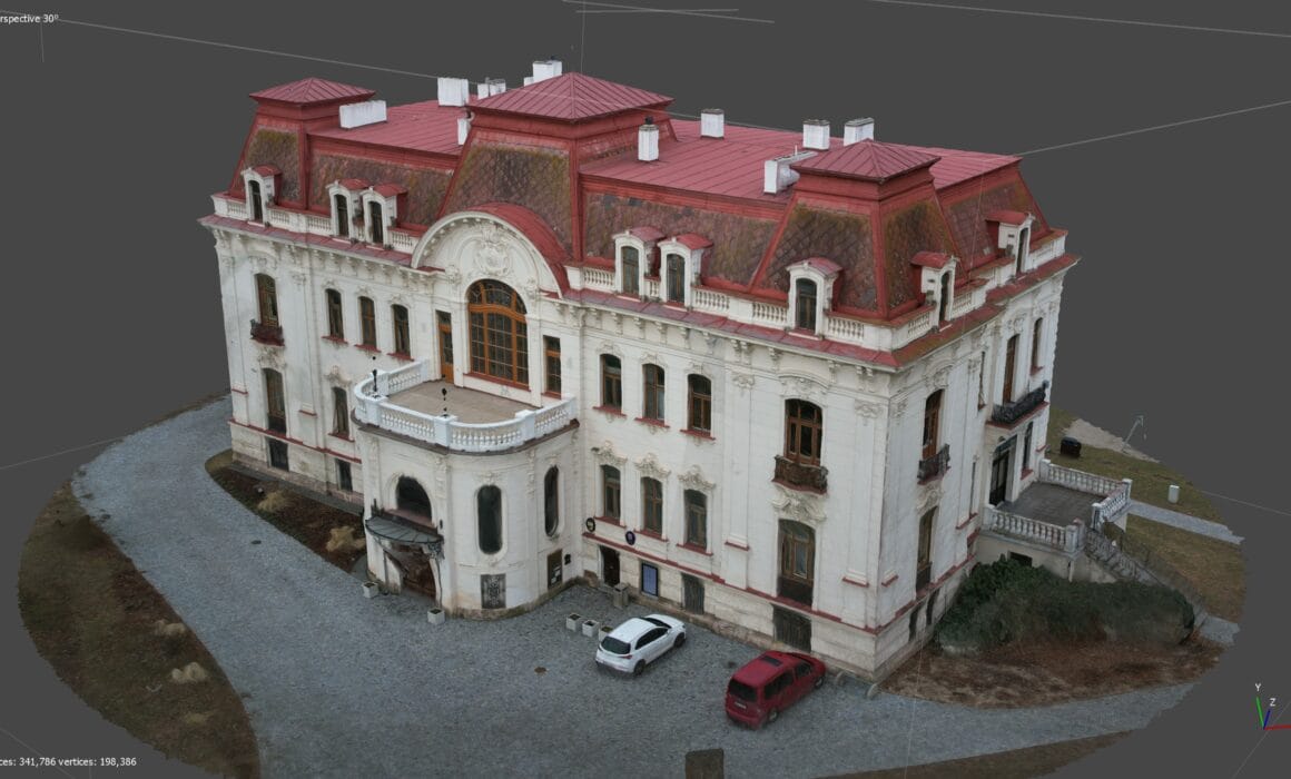 Velká Löw-Beerova vila - Svitávka - fotogramie - 3D model