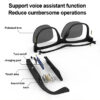 Sluneční Brýle LENOVO LECOO C8 - integrovaná Bluetooth sluchátka / handsfree - přenos přes lícní kosti - černé