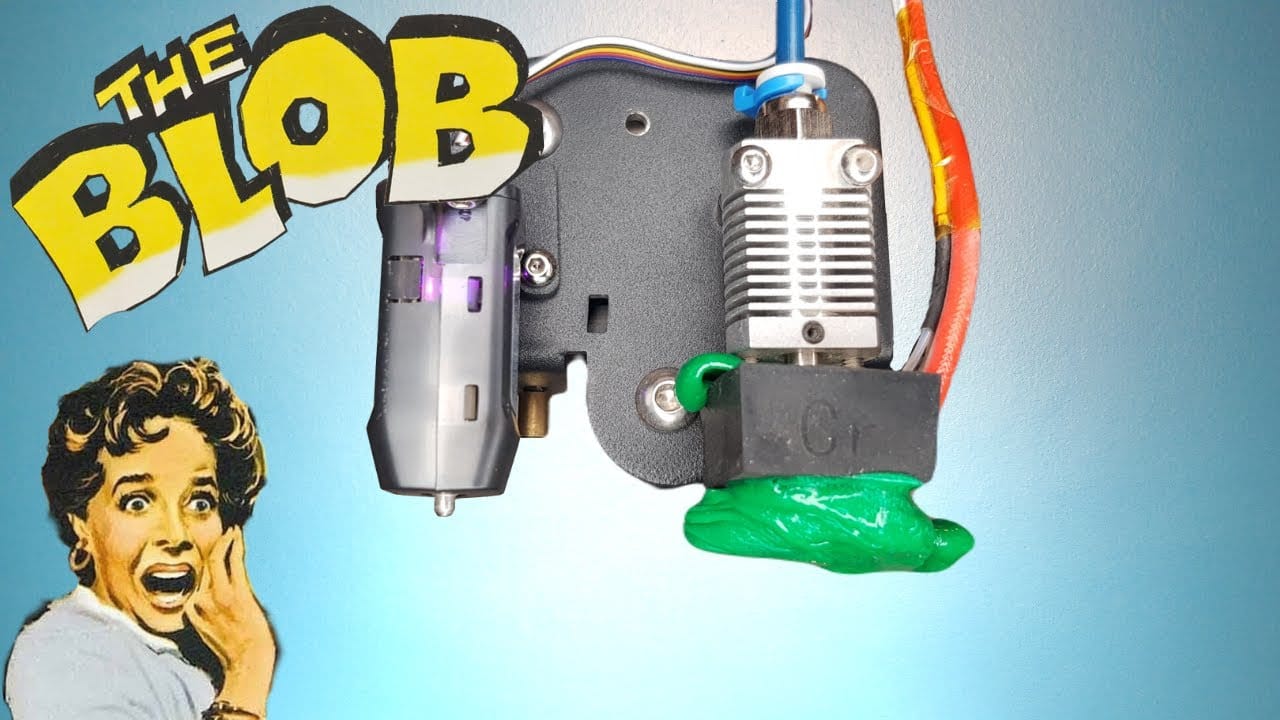 maxresdefault ucpaný hotend, filament protéká heatblockem, filament protéká závitem trysky