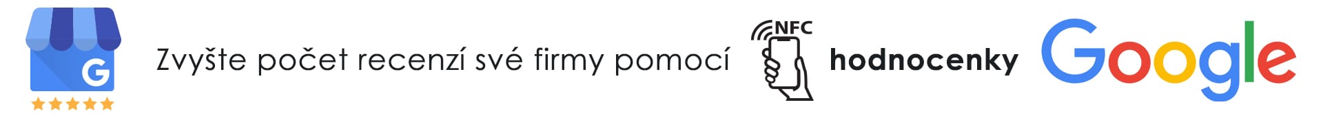 banner_hodnocenka_nfc_google_1920 Chcete skokově zvýšit počet recenzí své restaurace, kavárny, či baru? Získejte každý měsíc nové recenze svého podniku aniž byste utratili za online reklamu.