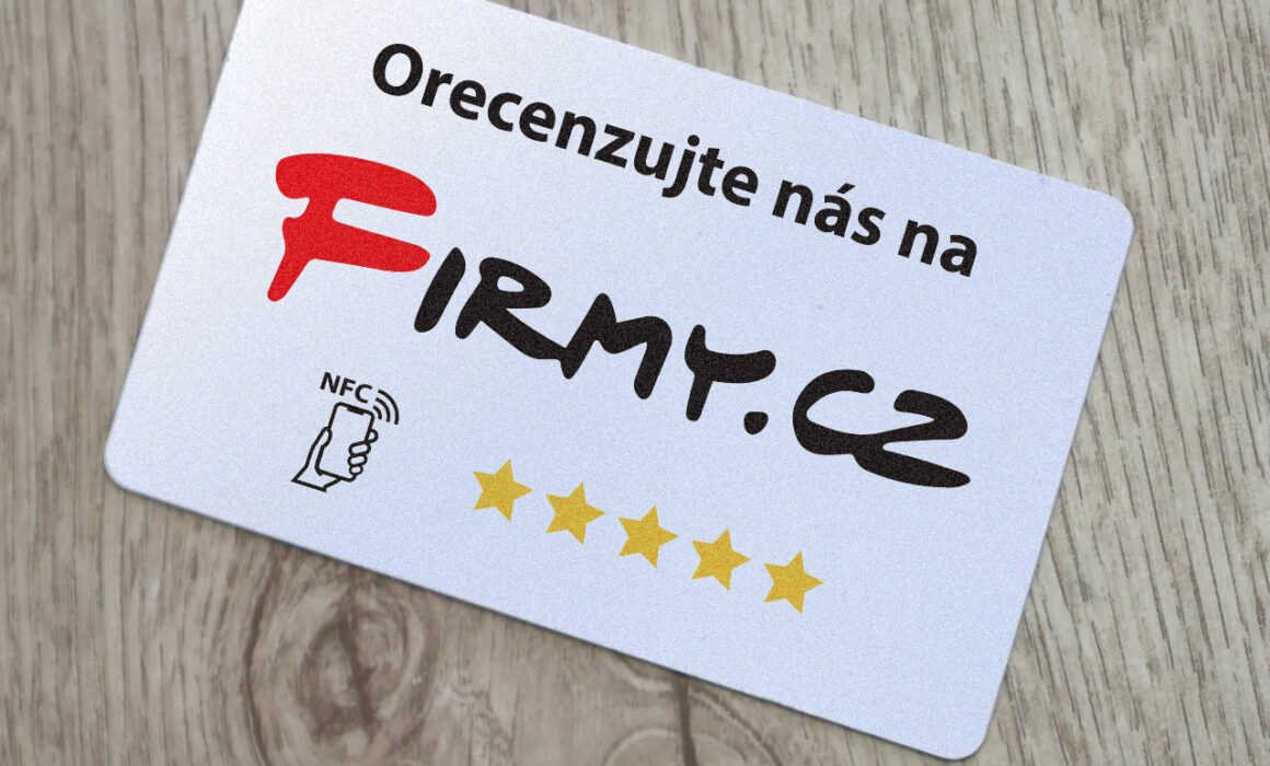 Firmy.cz - Seznam.cz samolepka pro NFC hodnocenku
