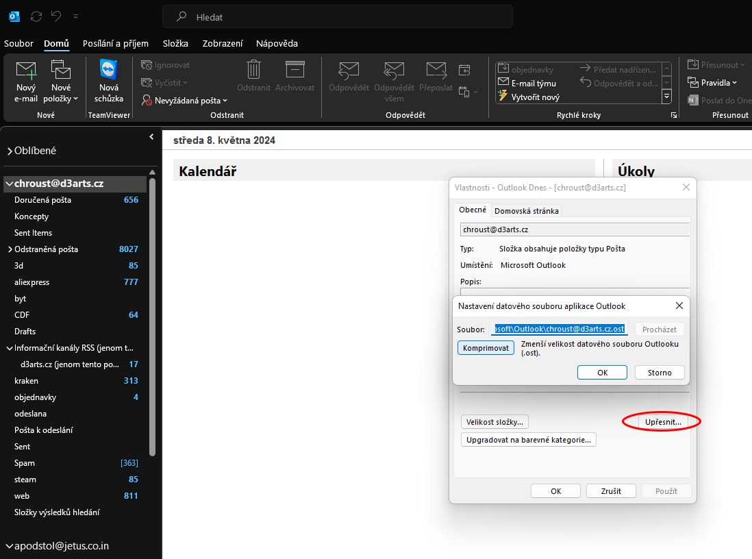 datovy-soubor-emalu-ms-outlook-2021_3 Cesta k datovému souboru emailu MS Outlook 2021