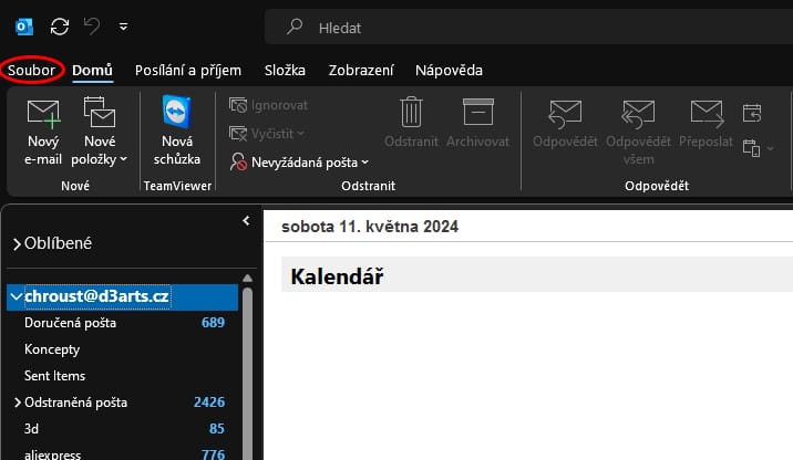 export-archivu-emailu-pst-zaloha-mailu-ms-outlook Archivace emailu do záložního datového souboru *.PST