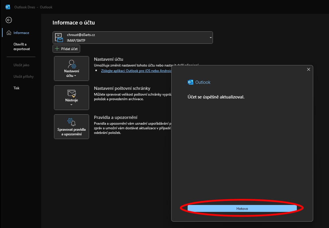 microsoft_outlook_2021_zmena_mailserveru_migrace_emailu
