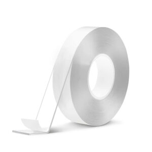 Pružná průhledná voděodolná oboustranná silikonová lepicí páska šířka 2 cm, tloušťka 1 mm a dlouhá 10 metrů.