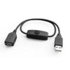 Datový propojovací USB 2.0 kabel s vypínačem 50 cm