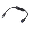 Datový propojovací USB 3.0 kabel s vypínačem 50 cm