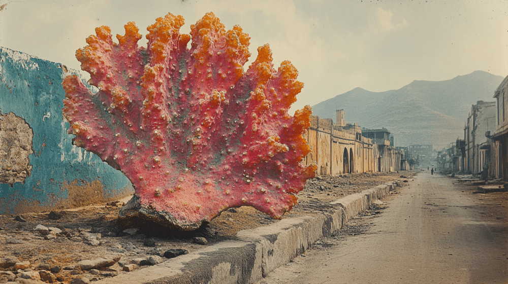 Secrets of Kandahar - Saucers - Coral on desert