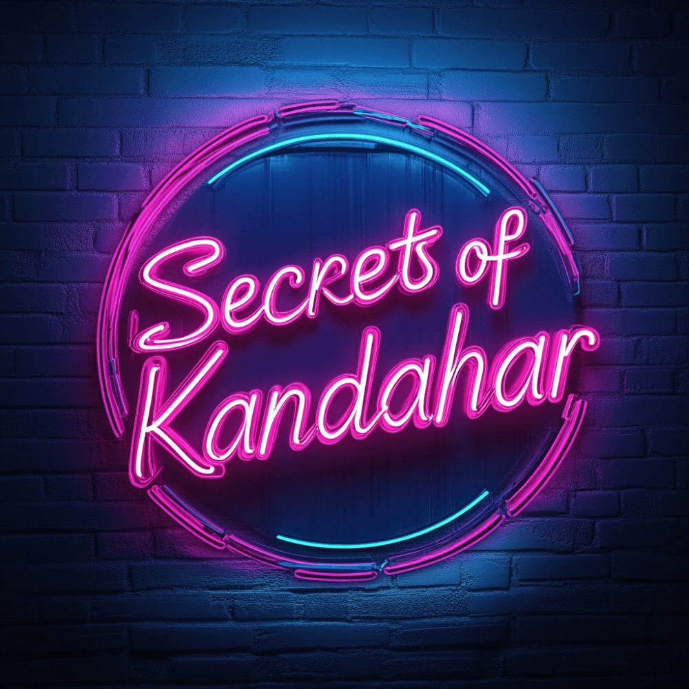 Secrets of Kandahar - Saucers - Band Neon Logo