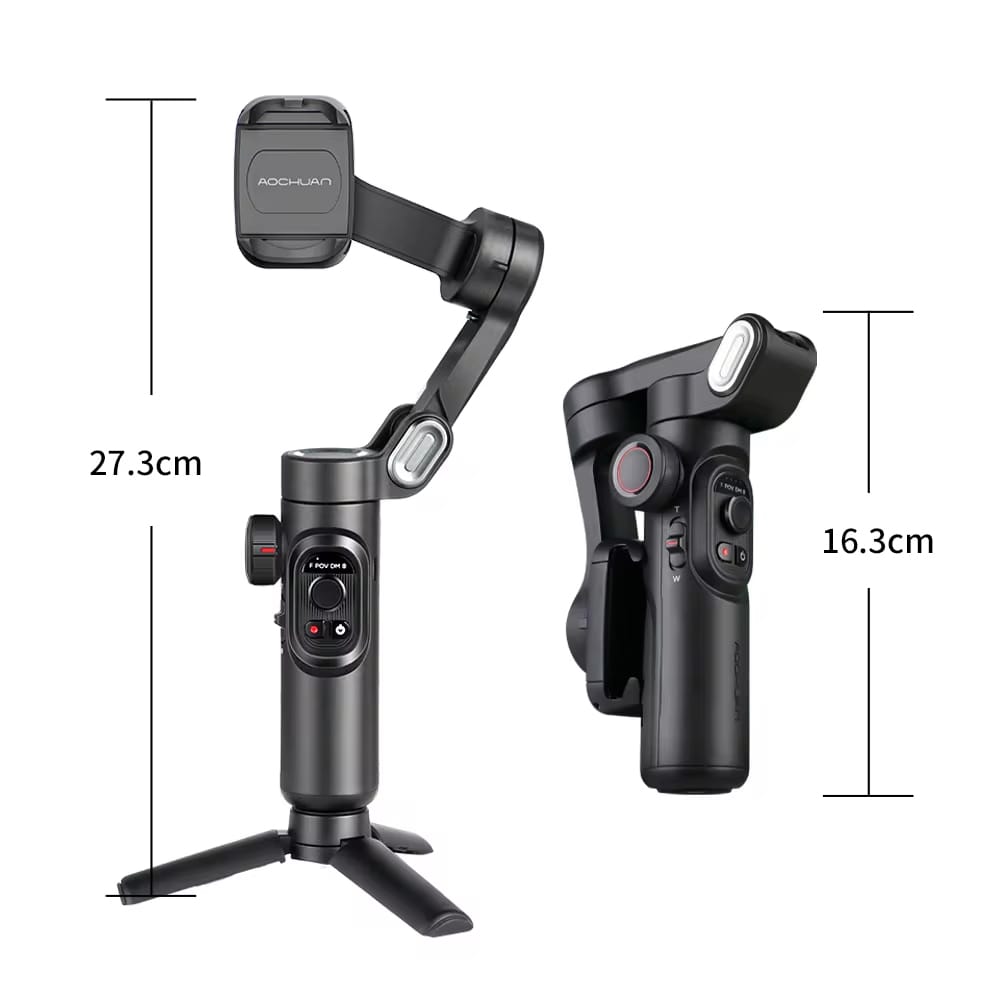 Skládací tříosý gimbal stabilizátor pro chytrý telefon