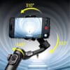 Skládací tříosý gimbal stabilizátor pro chytrý telefon