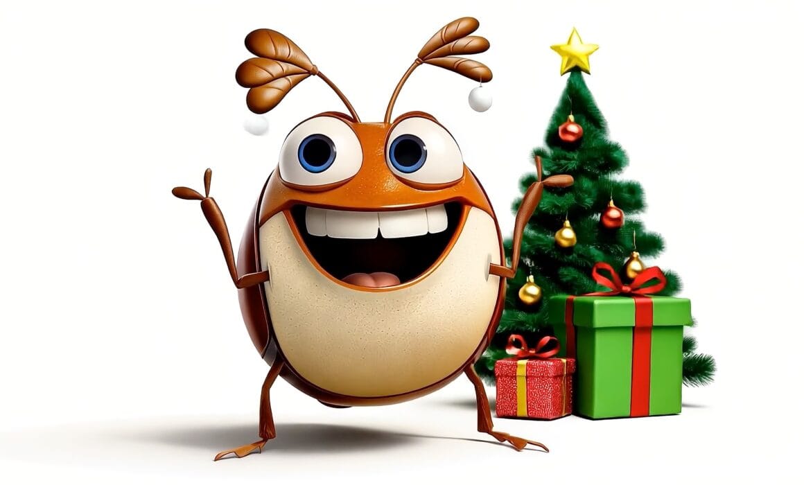 Chroust maskot obchodu d3arts.cz