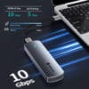 Yottamaster NVMe SATA SSD - dual protocol - šasi/pouzdro na disk 2280, 2260, 2242, 2230 M2 - USB 3.0