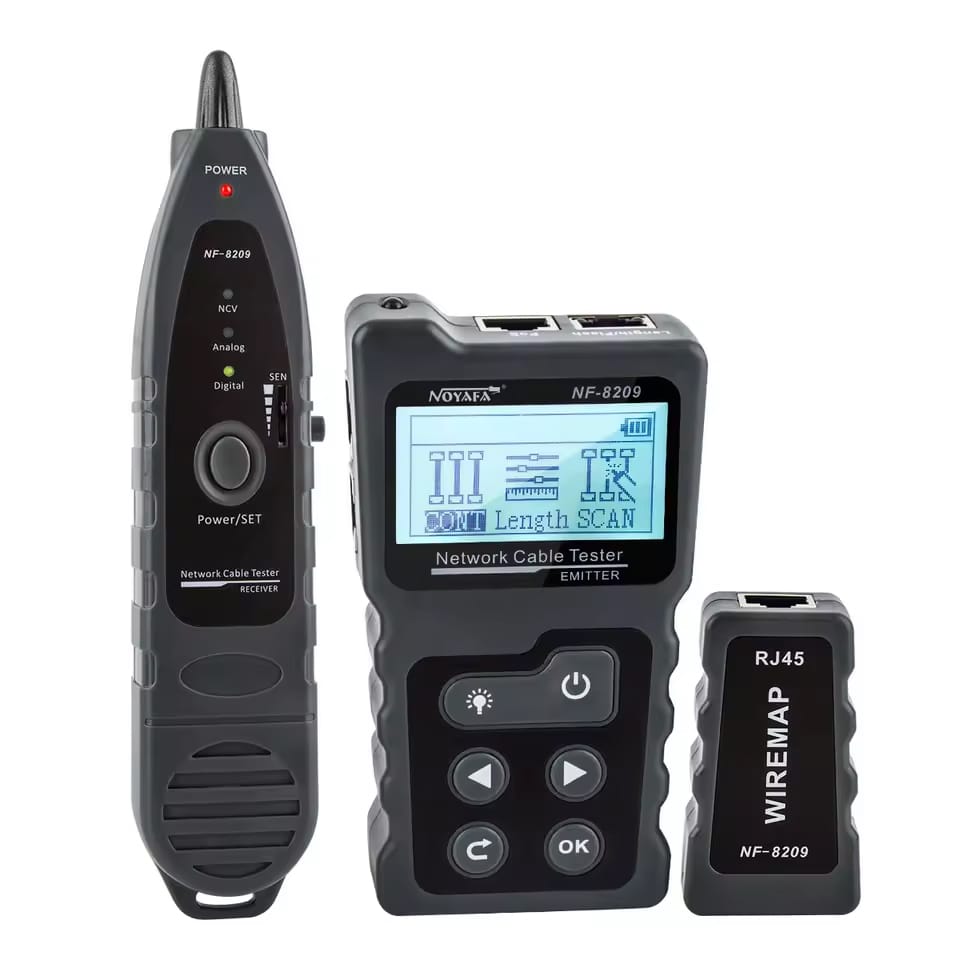 Noyafa NF-8209 Wiremap tester a detektor síťových kabelů