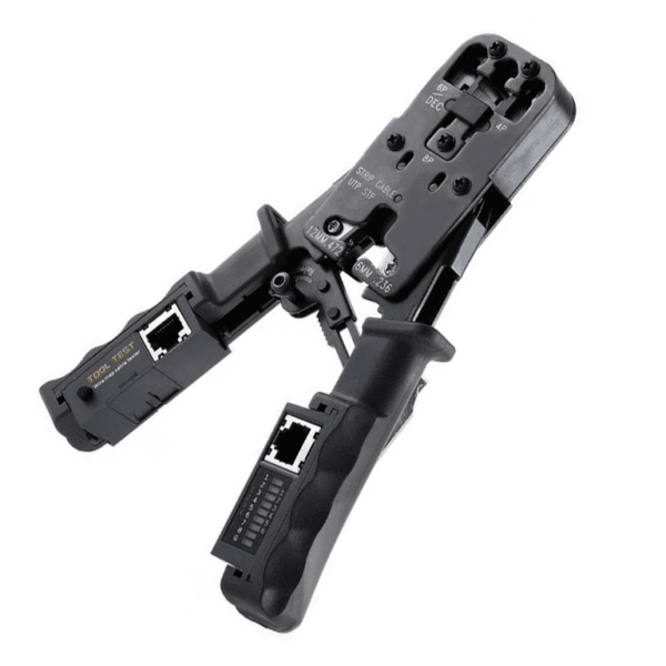 Krimpovací kleště RJ45 - 4P, 6P, 8P s testerem konektoru