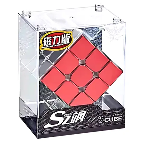 Magnetická Rubikova Kostka 3x3 pro speedcubing s metalickými barvami a stojánkem