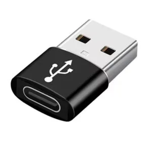 Hliníková redukce USB-C (samice typ 3.0) na USB-A (samec typ 3.1). Datový přenos až 480 mb/s a napájením 5 V a 3 A.
