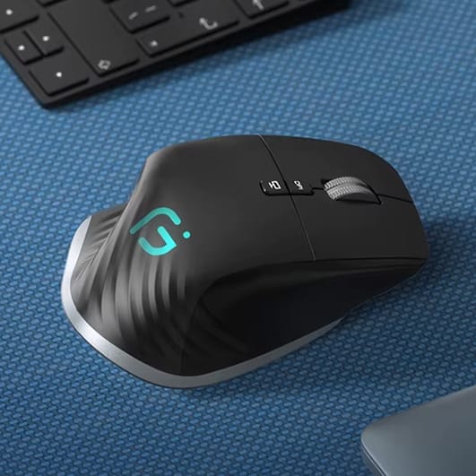 Kvalitní a levná ergonomická bezdrátová herní myš s LED osvětlením, 9 tlačítky, Bluetooth modem, recieverm - M10. Pro gamining i běžnou práci.