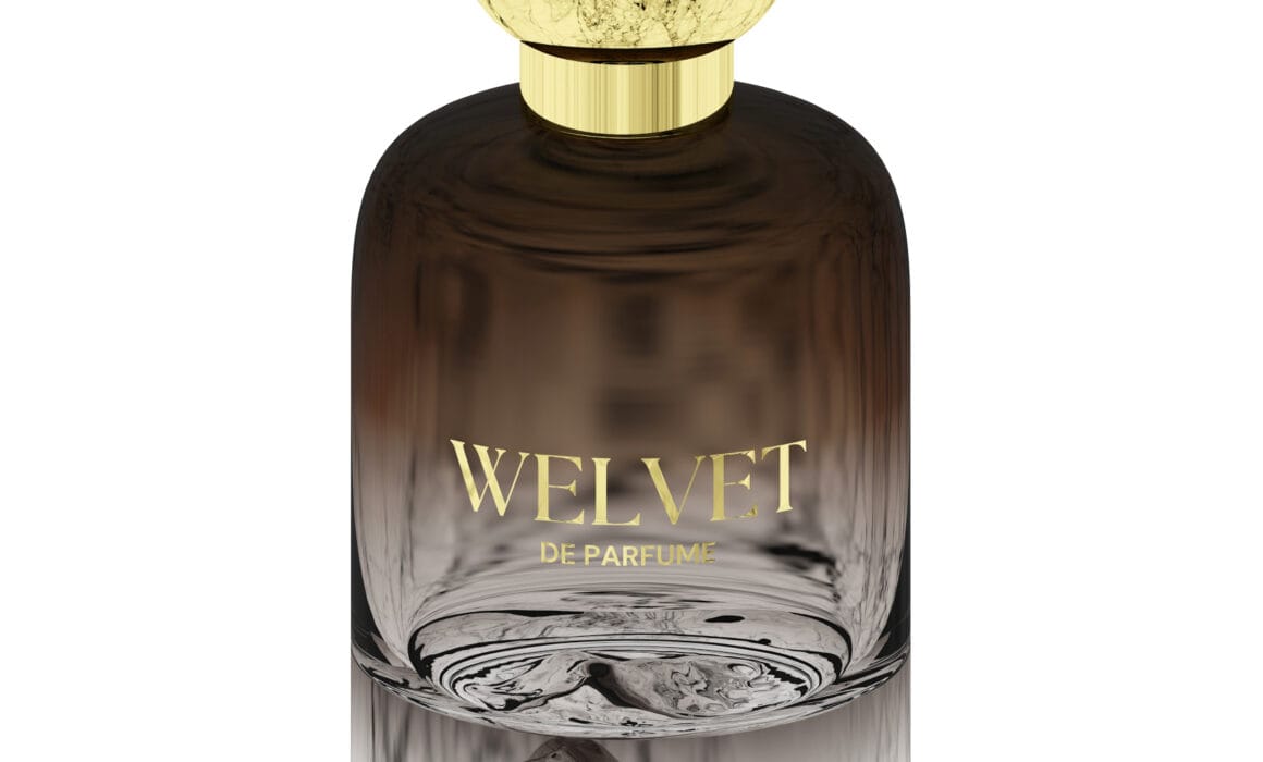 3D vizualizace produktu voňavky s použitím rendrovací technologie V-Ray