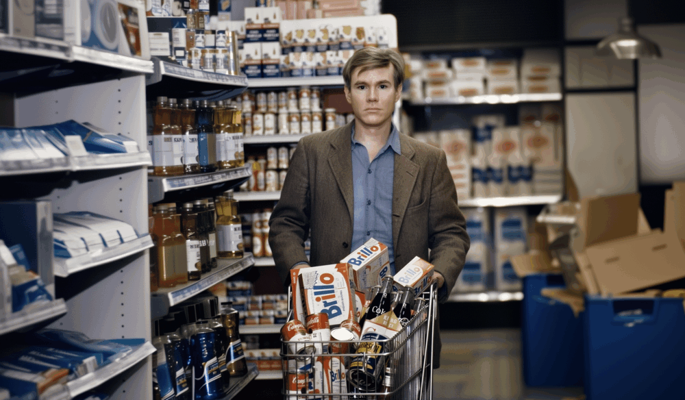 Andy Warhol in supermarket