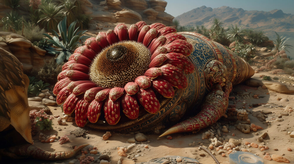 Secrets of Kandahar - Cosmic Dance - Wallpaper - Weird alien flower