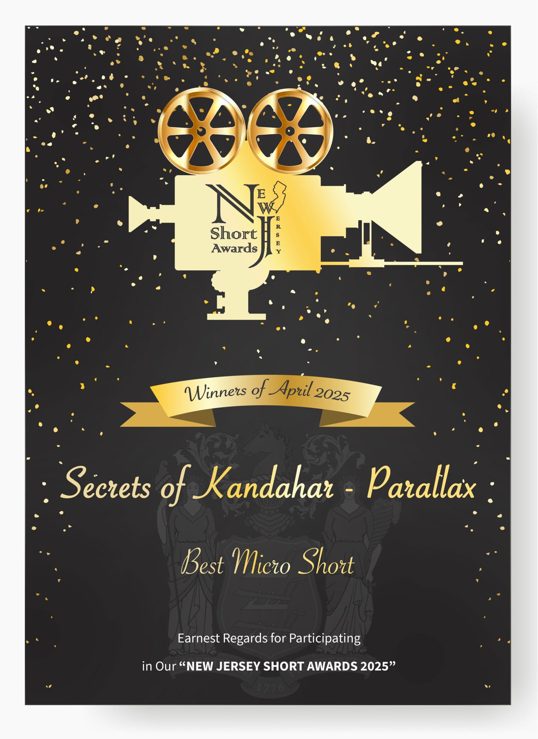 New Jersey Short Awards - April 2025 - Best Micro Short - Secrets of Kandahar - Parallax