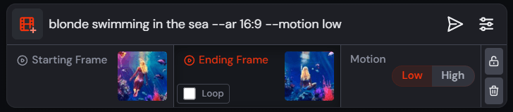 midjourney_start-end-frame-animation Midjourney - start and end frame animation web.