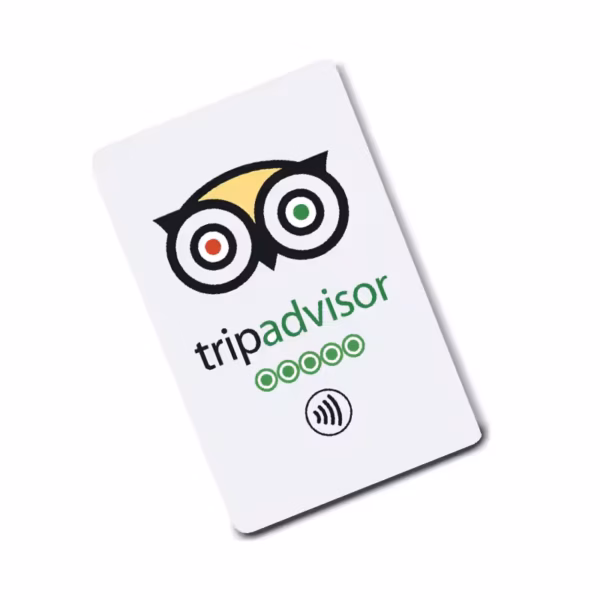 NFC recenzní karta pro Tripadvisor.com - přiložením telefonu