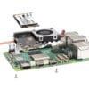 Adaptér PCIe na M.2 (E) pro Raspberry Pi 5 s ventilátorem