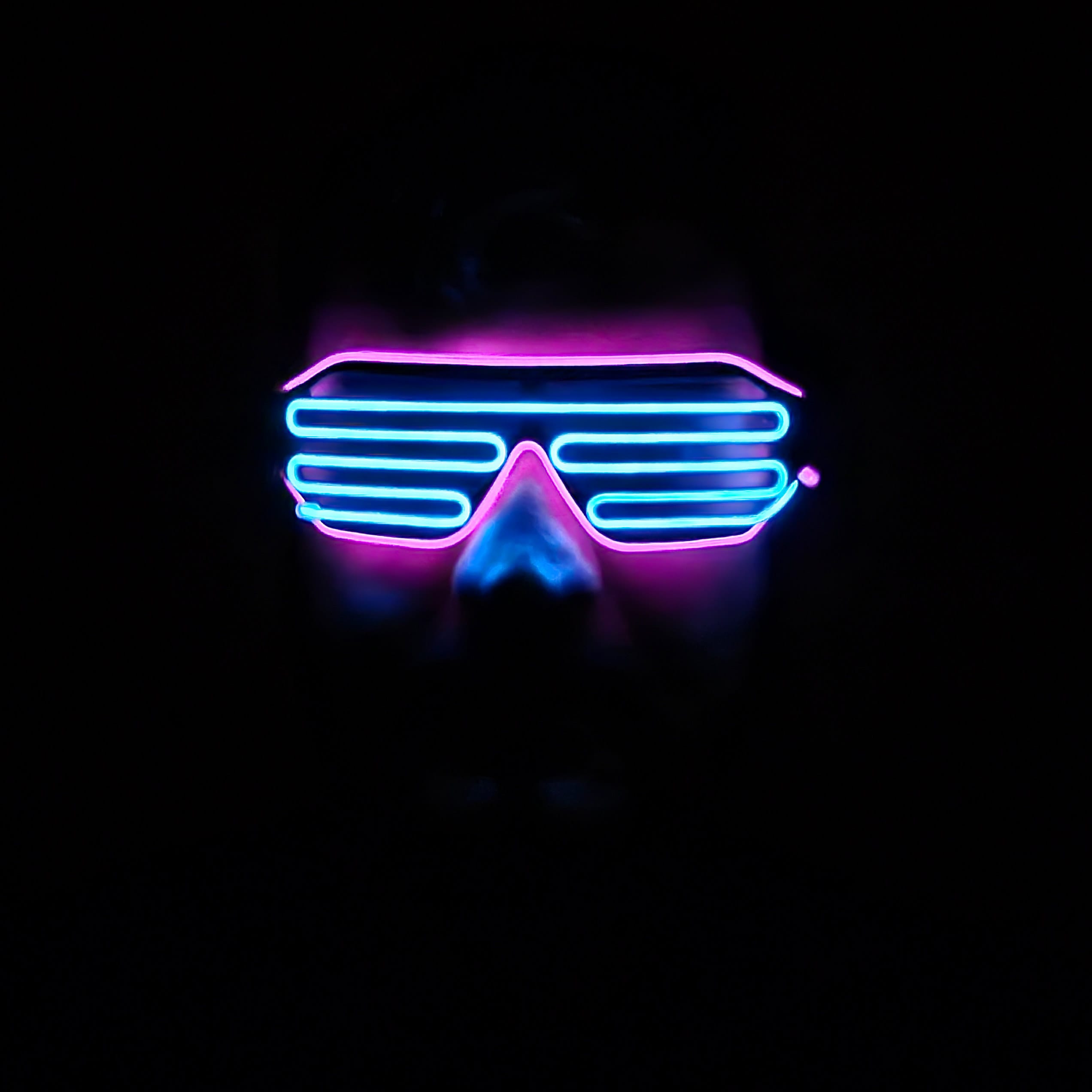 Cyberpunk LED brýle