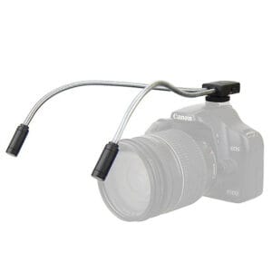 Světelný adaptér dvou LED světel na pružném ramenu pro focení v režimu Macro