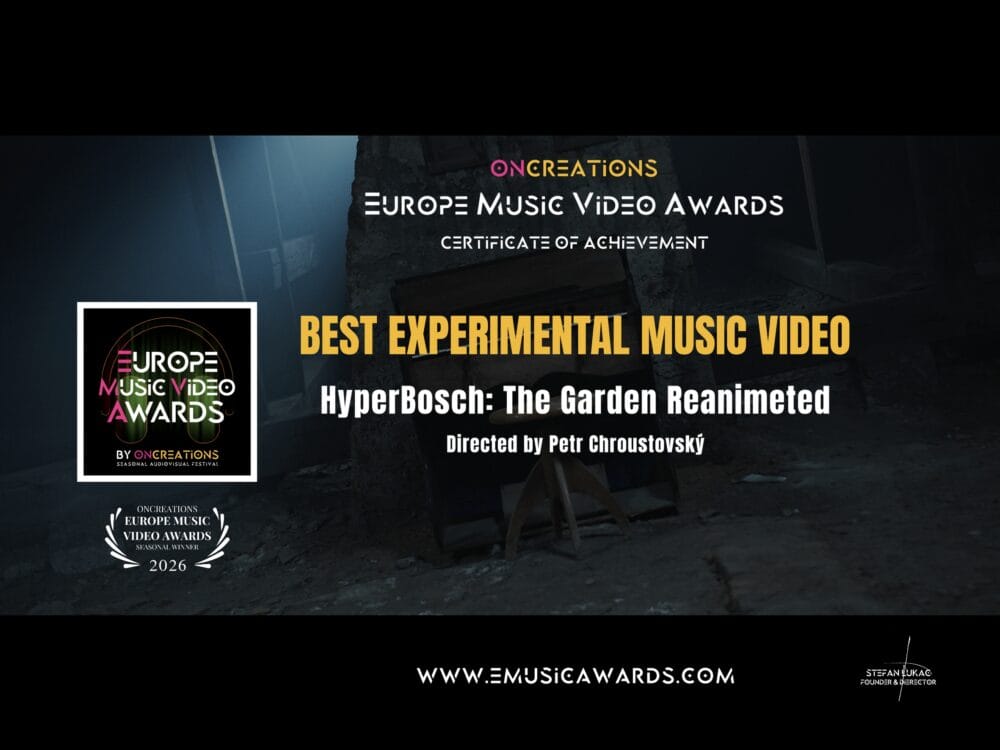 HyperBosch: The Garden Reanimated - Europe Music Video Awards, Košice, Slovensko, Best Experimental Music Video 2026